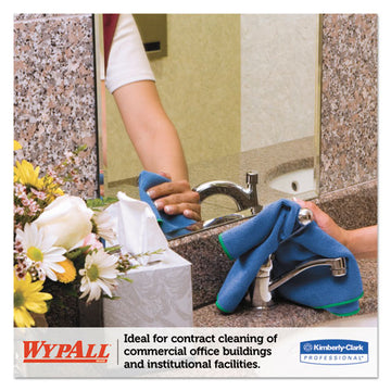 WypAll® Microfiber Cloths, Reusable, 15 3-4 X 15 3-4, Blue, 24-carton freeshipping - TVN Wholesale